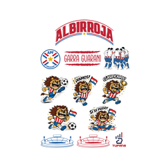 STICKERS COLECCION OFICIAL ALBIRROJA MUNDIAL 2026