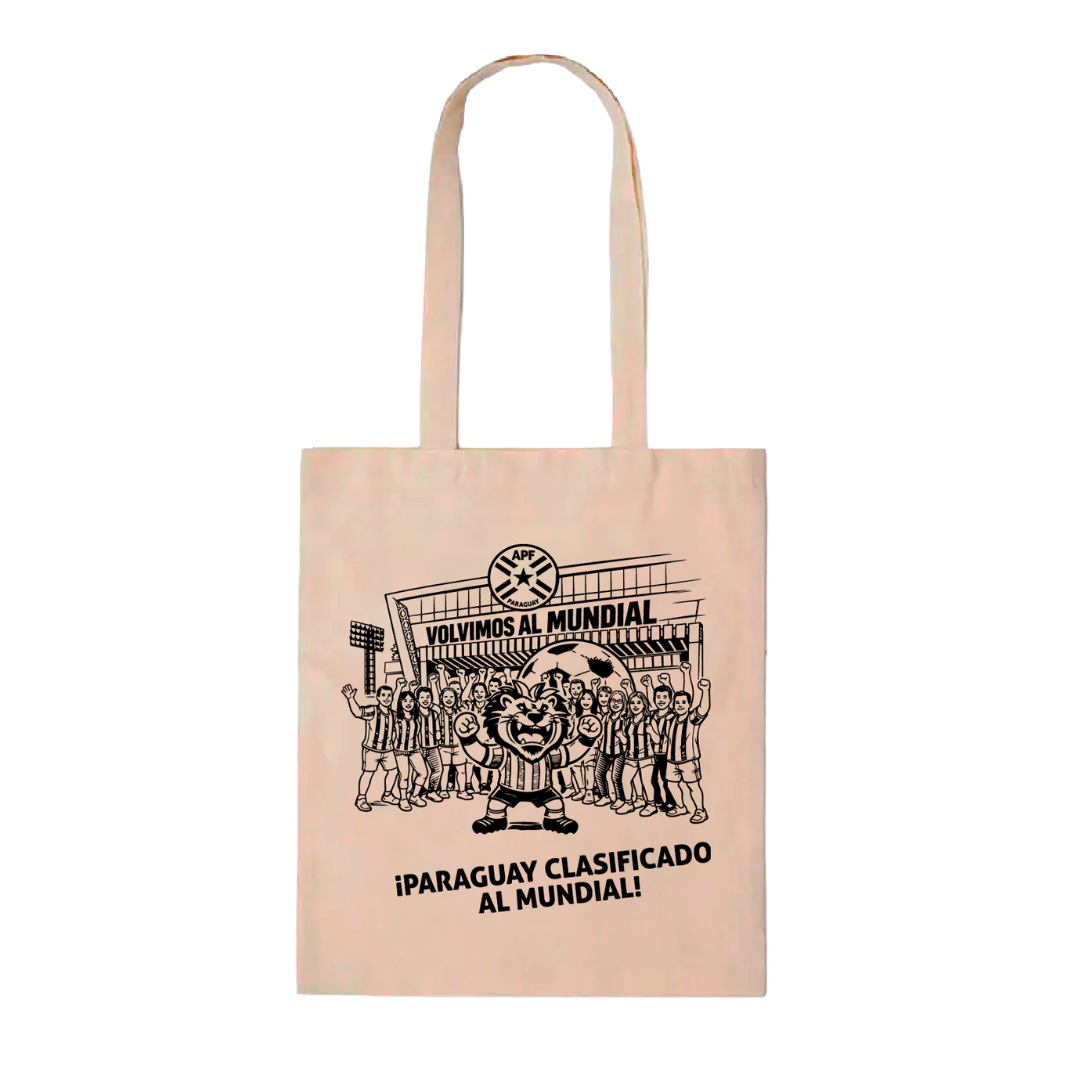 TOTE BAG ALBIRROJA EDICION MUNDIAL 2026 B/N